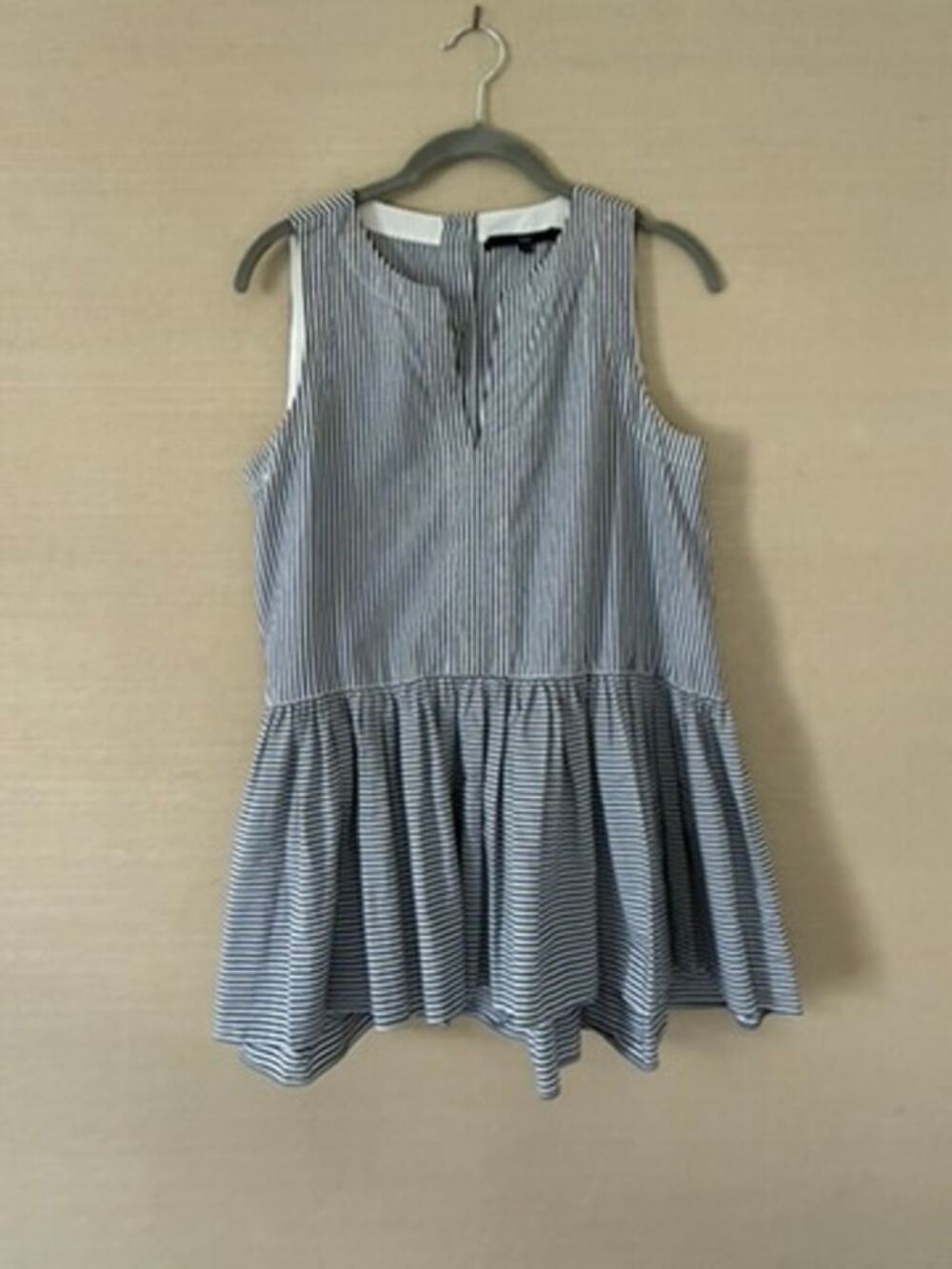 Tibi Striped Peplum Top – Size